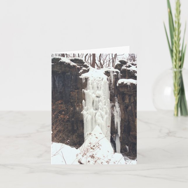"FROZEN WATERFALL" CARD (Front)