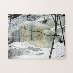 Frozen Waterfall, yellow Jigsaw Puzzle