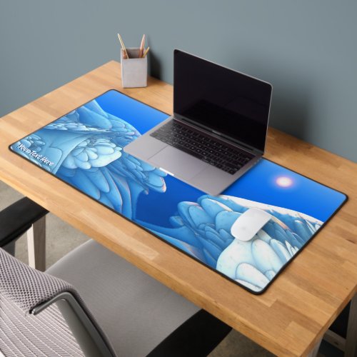 Frozen Waves Desk Mat