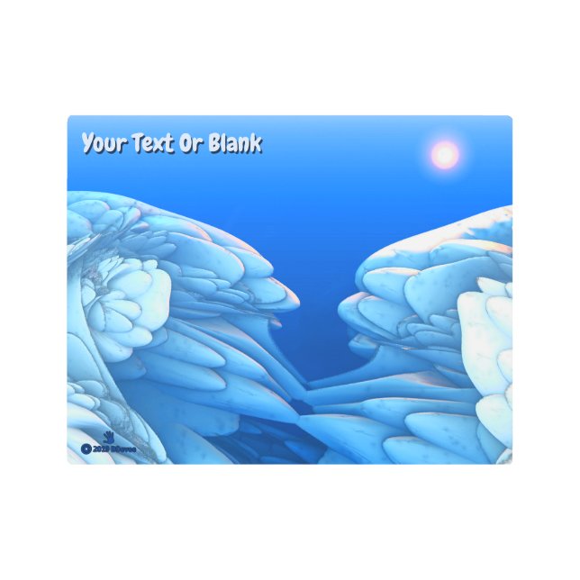 Frozen Waves Metal Print (Front)