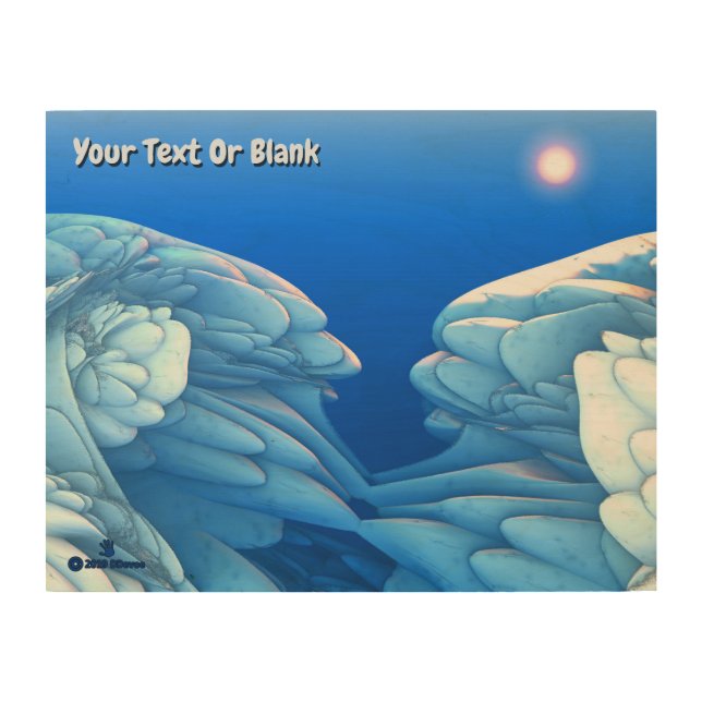 Frozen Waves Wood Wall Art (Front)