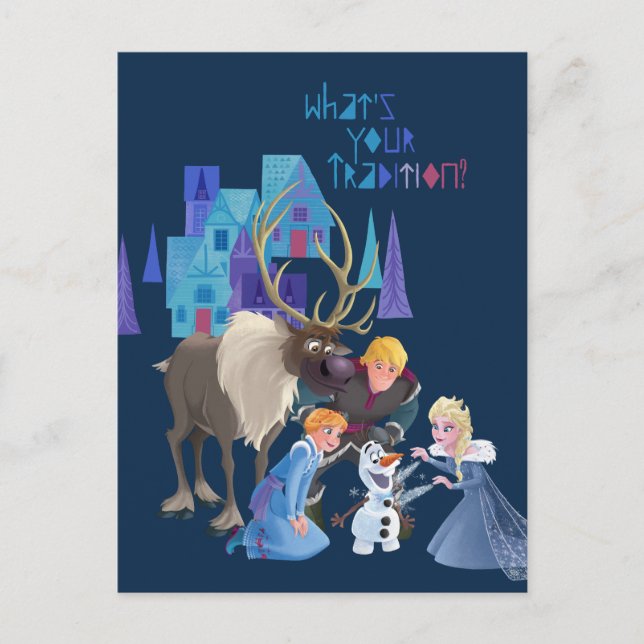 Frozen | What's Your Tradition Postcard (Front)