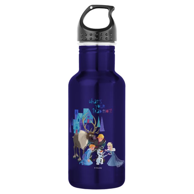 Frozen | What's Your Tradition Water Bottle (Front)