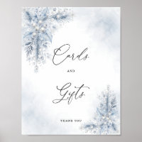 Frozen White Berries Winter Bridal Cards & Gifts