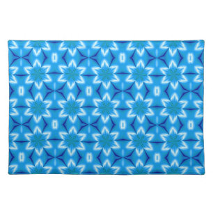 Frozen White Flowers Cloth Placemat