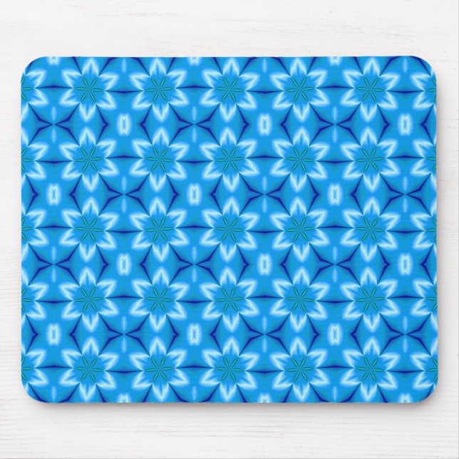 Frozen White Flowers Mouse Pad (Front)