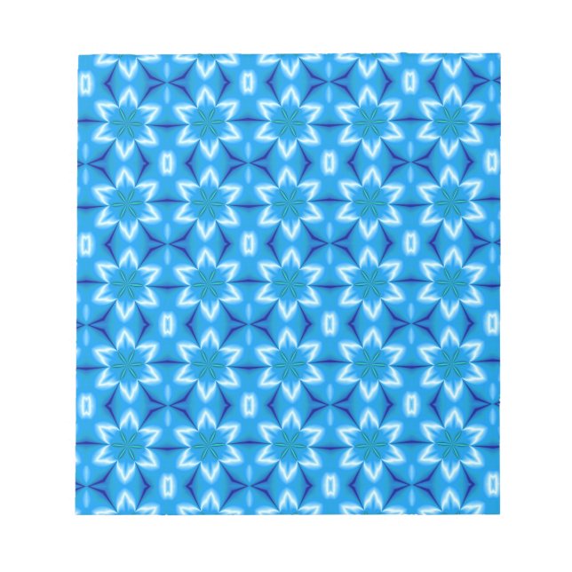 Frozen White Flowers Notepad (Front)