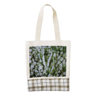 Frozen Winter Grass Zazzle HEART Tote Bag