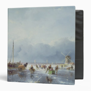 Frozen winter scene binder