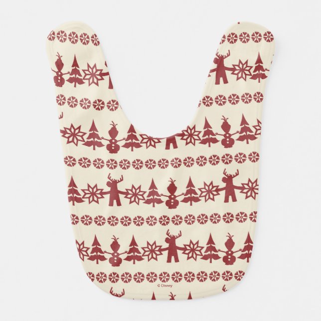 Frozen | Winter Wishes Pattern Bib (Front)