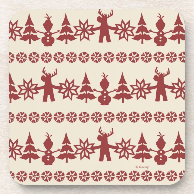 Frozen | Winter Wishes Pattern Coaster (Front)