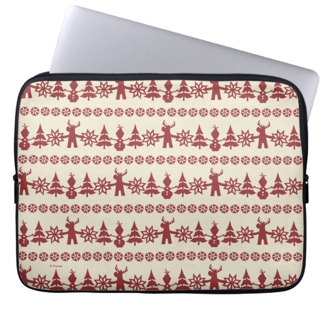 Frozen | Winter Wishes Pattern Laptop Sleeve (Front)