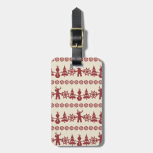 Frozen Winter Wishes Pattern Luggage Tag