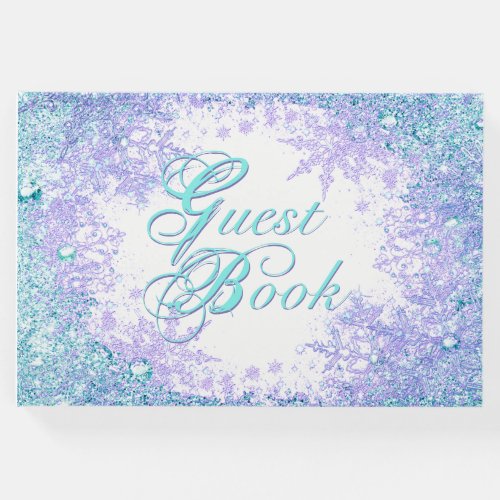 Frozen Winter Wonderland Birthday Party Guest Book