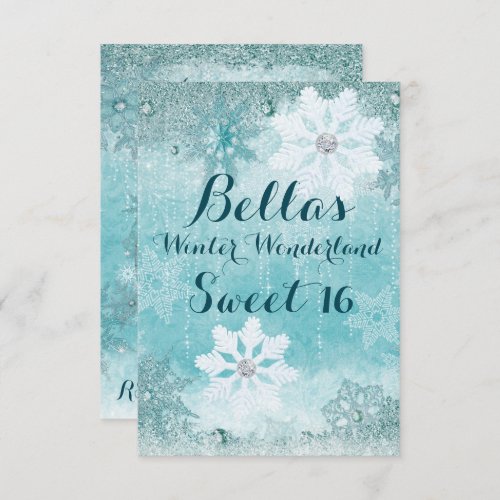 Frozen Winter Wonderland Party Invitations