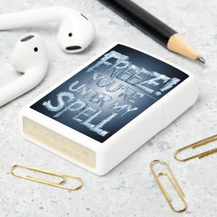 Frozen Words: Under My Spell Zippo Lighter