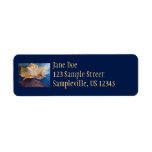Frozen Yellow Maple Leaf Label