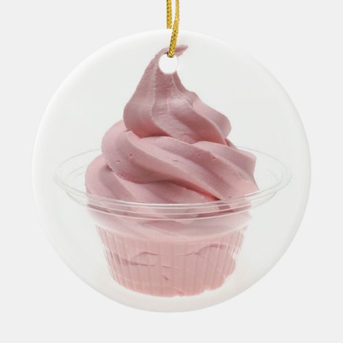 Frozen Yogurt Ceramic Ornament