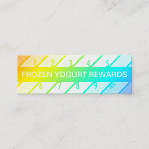 frozen yogurt loyalty card (retrograde)
