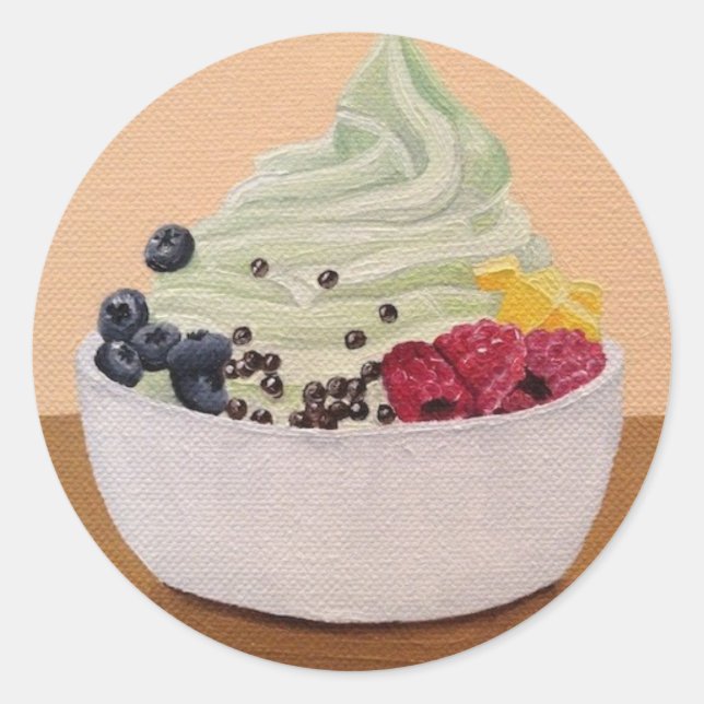 Frozen Yogurt Stickers (Front)