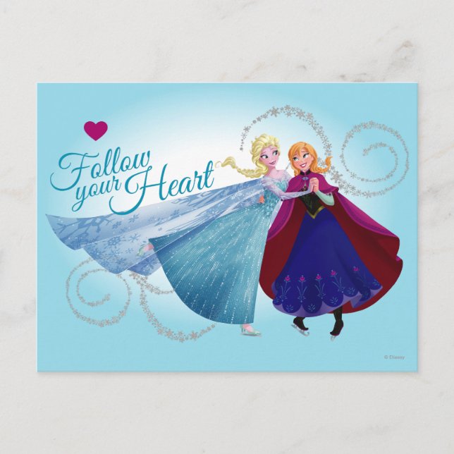 Frozen's Anna and Elsa | Family Love Postcard (Front)