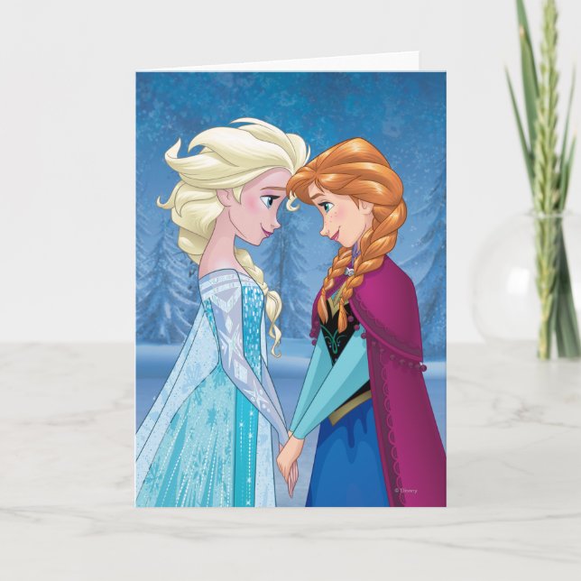 Frozen's Anna and Elsa | Together Forever Card (Front)