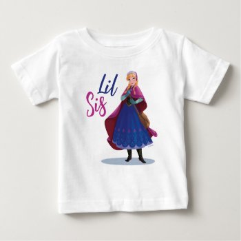 Frozen's Anna | Lil Sis Baby T-shirt by frozen at Zazzle
