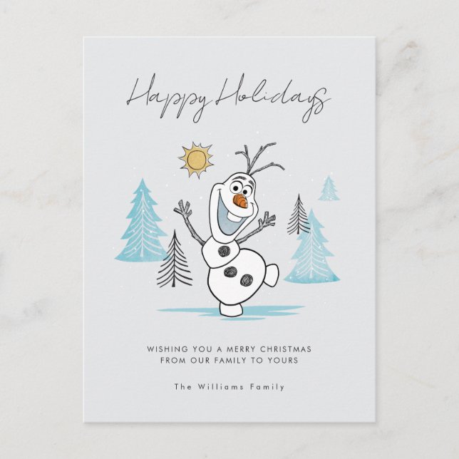 Frozen's Holiday Winter Olaf Photo (Front)