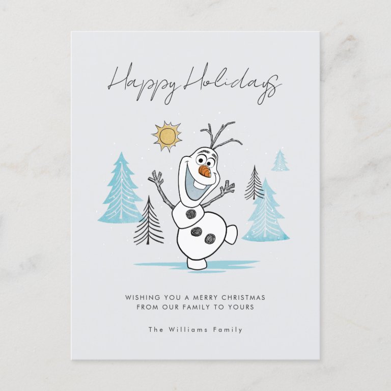 Frozen&#39;s Holiday Winter Olaf Photo