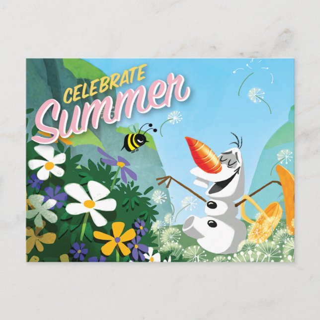 Frozen's Olaf | Celebrate Summer Postcard (Front)
