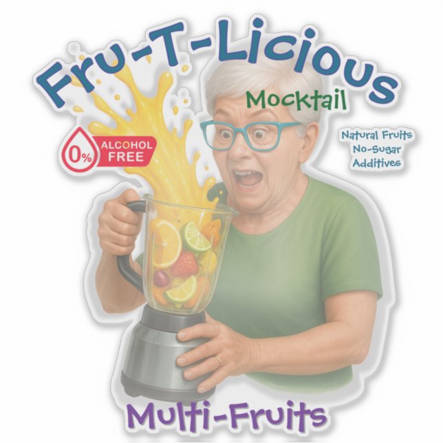 Fru-T-Licious Sticker (Front)