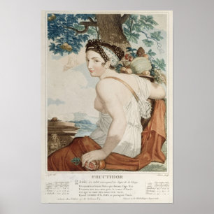 Fructidor twelfth month of Republican Calendar Poster