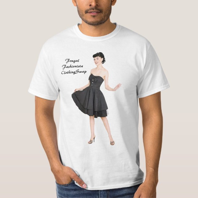 Frugal Fashionista Clothing Swap T-Shirt (Front)