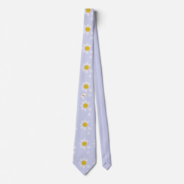 Frühlingsbild mit Schmetterling Neck Tie (Front)