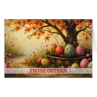 Frühlingsblütenzauber mit Ostereierpracht Card