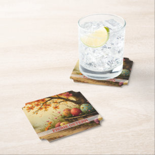 Frühlingsblütenzauber mit Ostereierpracht Paper Coaster