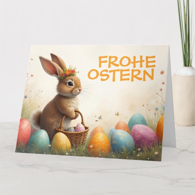 Frühlingsgrüß vom Osterhasen Card (Front)