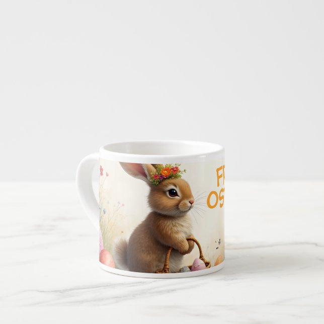 Frühlingsgrüß vom Osterhasen Espresso Cup (Front Left)