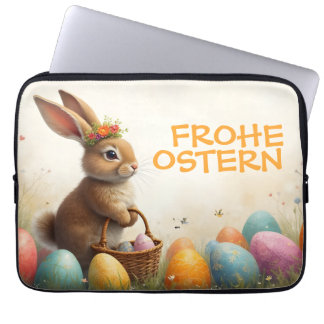 Frühlingsgrüß vom Osterhasen Laptop Sleeve