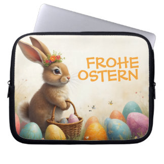 Frühlingsgrüß vom Osterhasen Laptop Sleeve