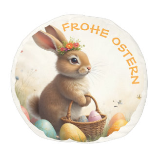 Frühlingsgrüß vom Osterhasen Pouf