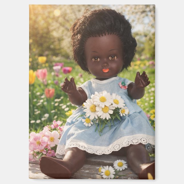 Frühlingszauber & Gänseblümchen-Glück Magnet (Front)