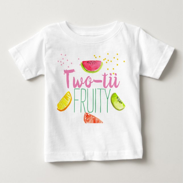 Fruit 2nd birthday two tii fruity shirt (Front)