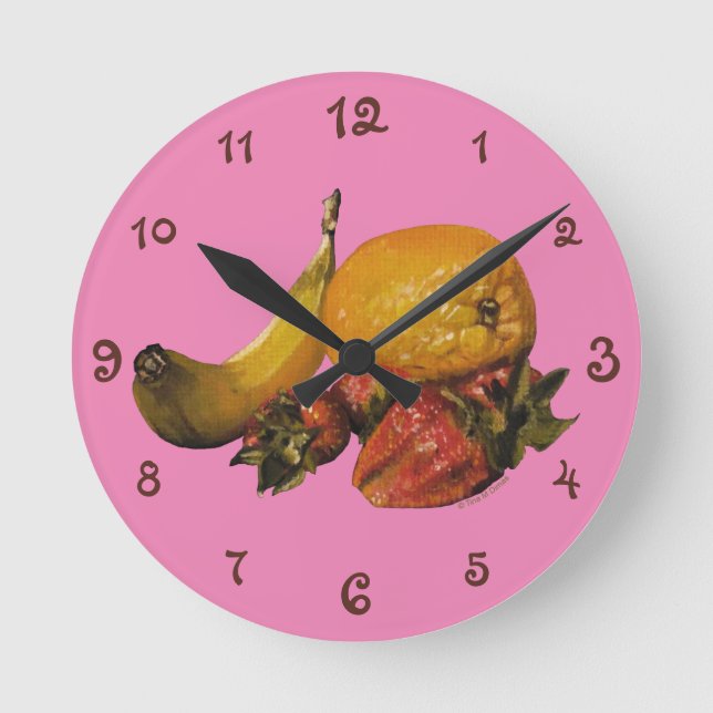 Fruit Acrylic Wall Clock (Front)