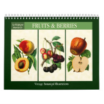 Fruit and Berries Vintage Botanical 2024 Calendar