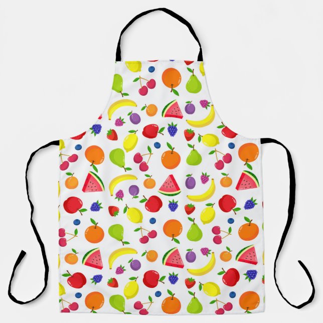 Fruit and Berry Colorful  Apron (Front)