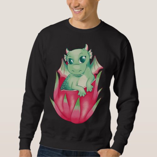 Fruit And Dragon Baby Cute Mythological Fantasy Sweatshirt