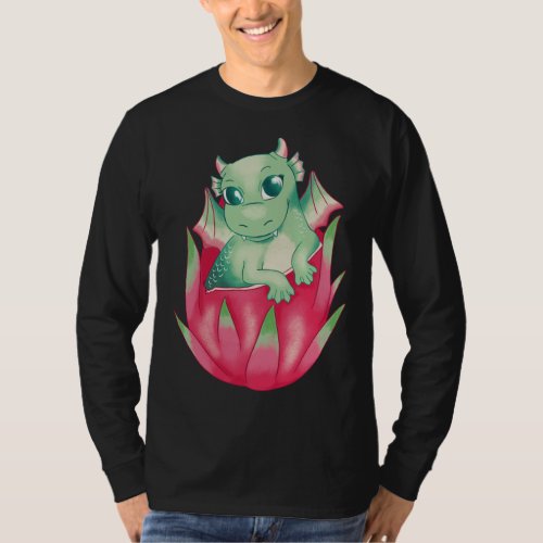 Fruit And Dragon Baby Cute Mythological Fantasy T_Shirt