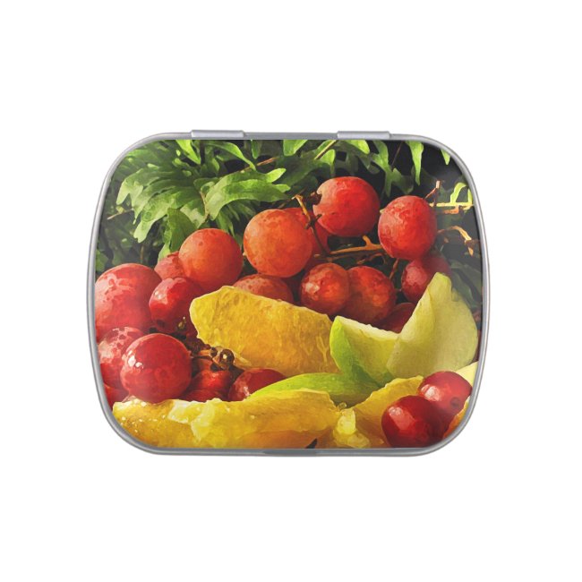 Fruit and Ferns Candy Tin