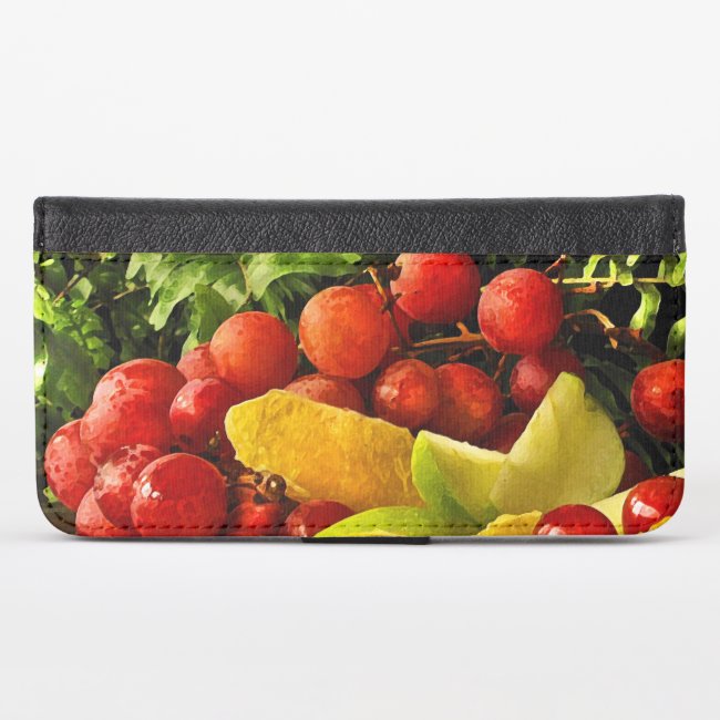 Fruit and Ferns iPhone X Wallet Case